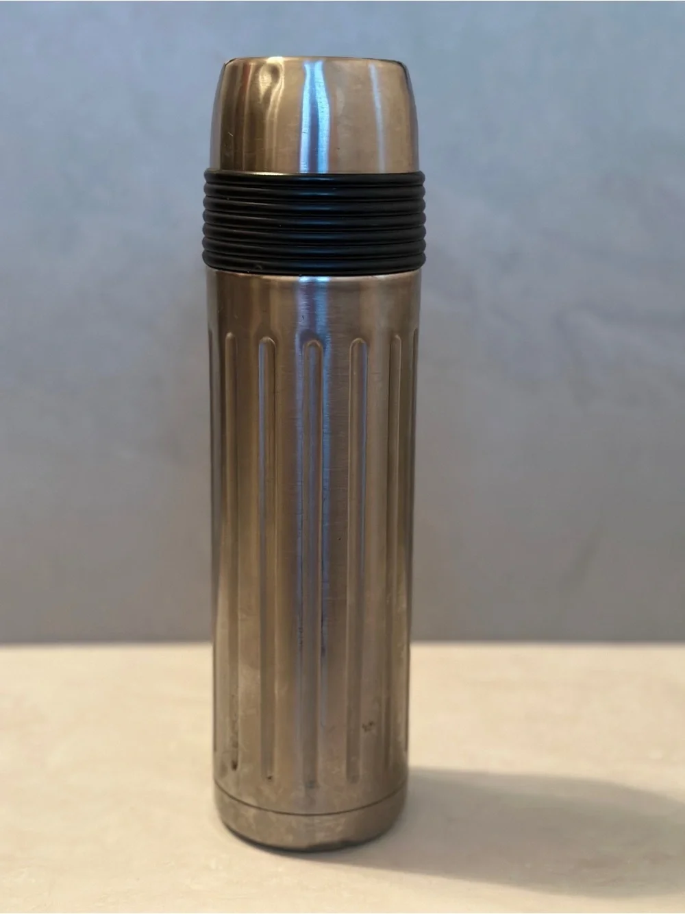 Starbucks 2004 Y2K Vintage Stainless Steel Slim Travel Thermos 16oz EUC